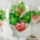 Set of 4 Turkish Wine Glasses  With Hand Painted Grapes