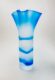 Clear - Royal Blue Hand Blown Glass Vase, Item No.V188