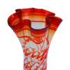 Twist Orange-Clear Hand Blown Glass Vase, Item No.V185 - Image 2