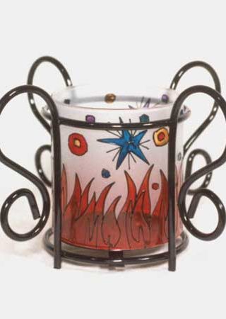Fire and Star Medium Size Candle Holder