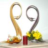 Multi Color Hand Blown Glass Swan Dish, Candle Holder, Vase Item No. GB707 - Image 7