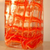 Crackle Orange and Clear Hand Blown Glass Vase, Item No. RV016 - Image 2
