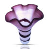 Opaque Purple-White Hand Blown Glass Vase,Item No RV019 - Image 4