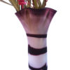 Opaque Purple-White Hand Blown Glass Vase,Item No RV019 - Image 2