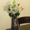 Crackle Purple and Clear Hand Blown Glass Vase Item No. RV013 - Image 4