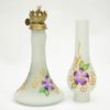Hand Blown Glass, Purple Hand Painted Opaque Finish  Oil Lamp, Item No. OL103 - Image 2