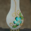 Hand Blown Glass, Turquoise Hand Painted Opaque Finish  Oil Lamp, Item No. OL105 - Image 4