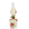 Hand Blown Glass Oil Lamp Red Hand Painted Opaque Finish, Item No OL109 - Image 3