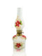 Hand Blown Glass Oil Lamp Red Hand Painted Opaque Finish, Item No OL109
