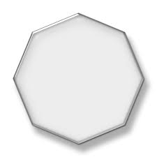 Custom Table Top "Octagon Shape" 1/4 Clear