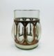 Wrought Rustic Iron and Hand Blown Glass Vase or Candle Holder