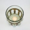 Wrought Rustic Iron and Hand Blown Glass Vase or Candle Holder - Image 6