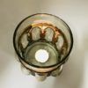 Wrought Rustic Iron and Hand Blown Glass Vase or Candle Holder - Image 7