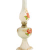 Hand Blown Glass Oil Lamp Red Hand Painted Opaque Finish, Item No OL108 - Image 3
