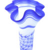 Opaque Royal Blue-White Hand Blown Glass Vase,Item No RV018 - Image 4