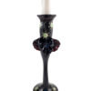Set of 2 Hand Blown Glass Candle Holders, Hand Painted Item No G053 - Image 3