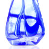 Crackle Royal Blue and Clear Hand Blown Glass Vase, Item No.RV015 - Image 4