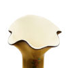 Hand Blown Glass Caramel Color Vase,Hand Painted White & Red Flowers, Item No. V170 - Image 2